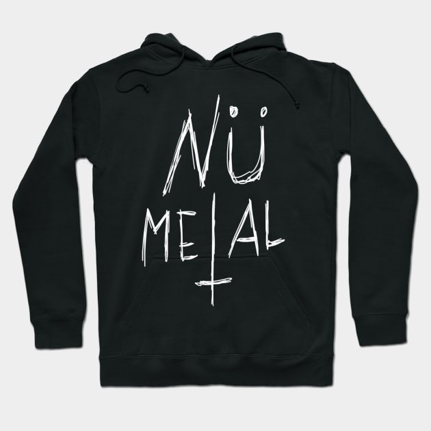 Dark and Gritty NU METAL text Hoodie by MacSquiddles